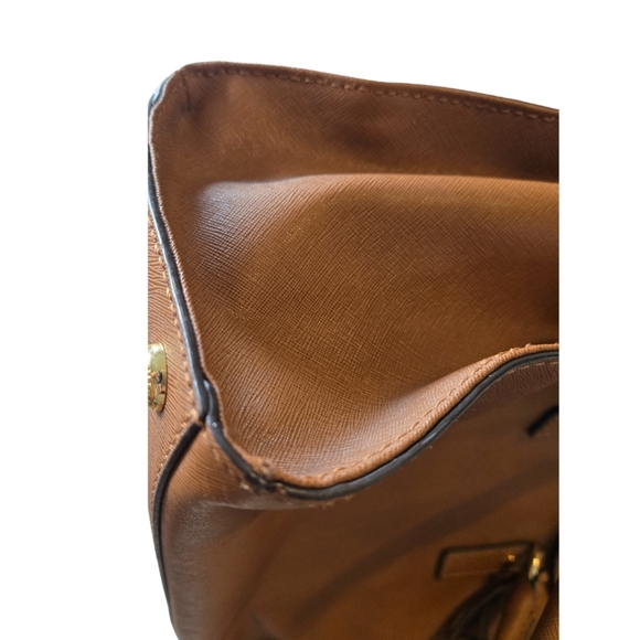 Michael Kors Hamilton Handbag Tan Brown - Picture 7 of 12